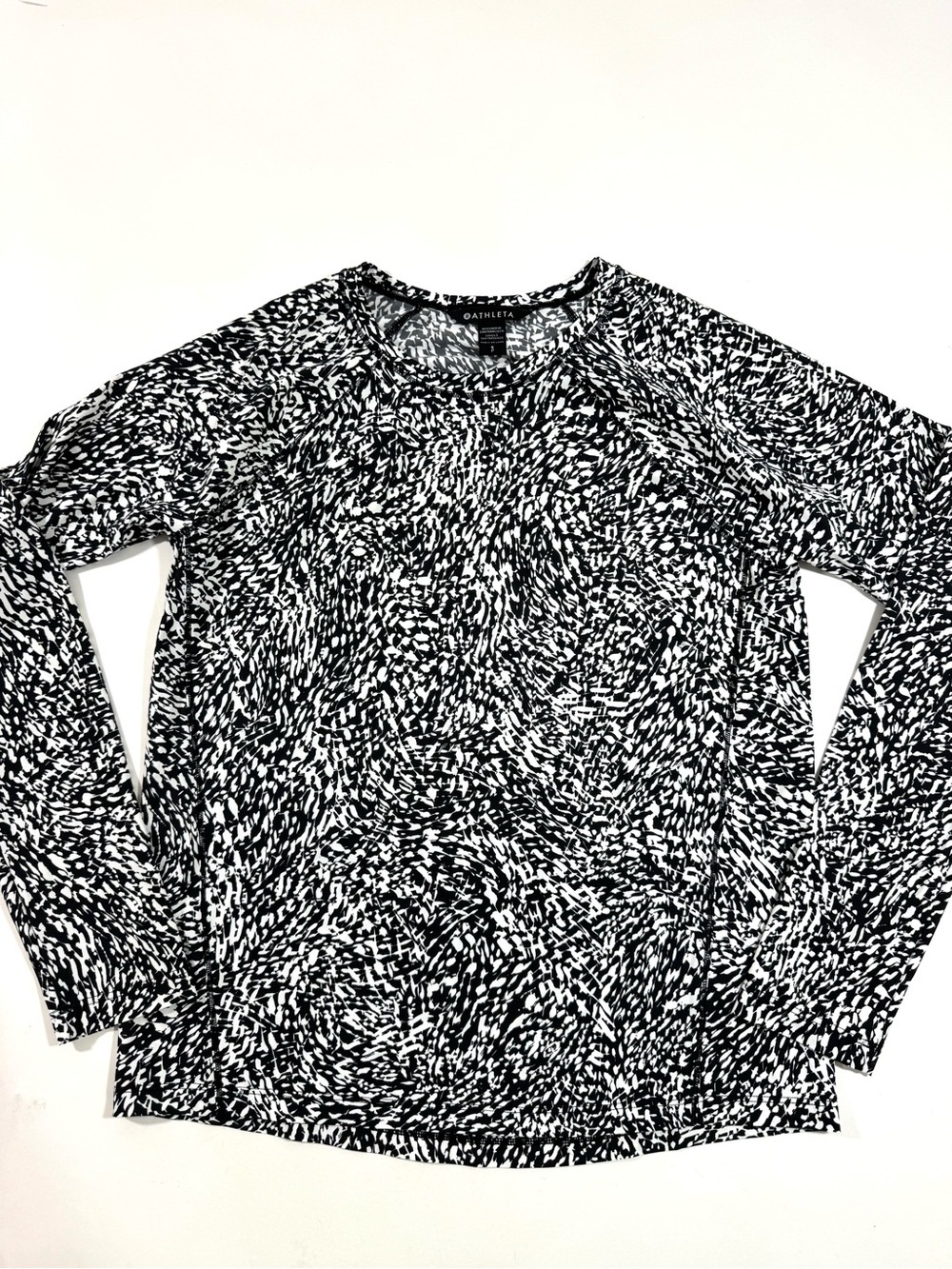 Athleta Train Top Long Sleeve Shirt Windstorm Black